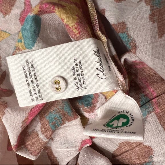 Evereve Cleobella Zola Organic Cotton Boho Puff Sleeve Blouse - Picture 7 of 9